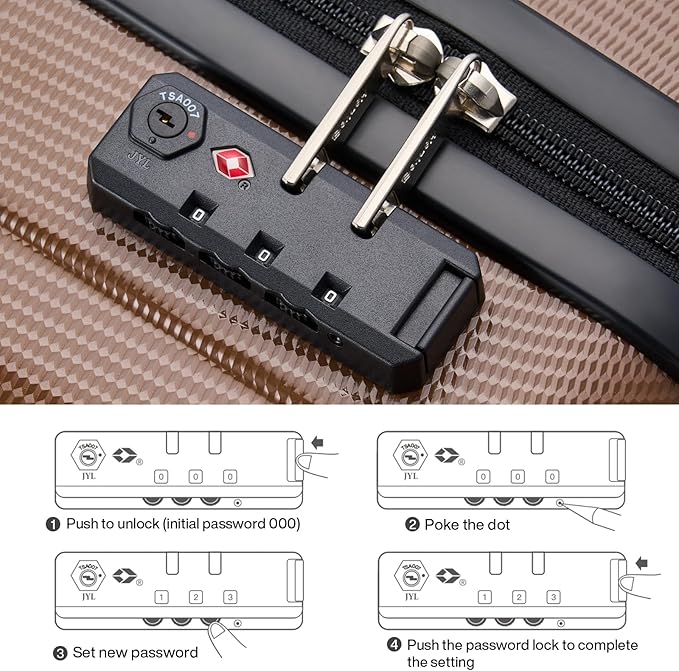 Hanke 14 Inch Underseat Carry On Luggage with Wheels Hard Shell Suitcases Lightweight Small Luggage for Weekender Mini Suitcase Carry On Bag Travel Luggage for Travel Rolling Suitcase.(Brown)