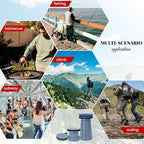 2 Pack Upgraded Collapsible Stool Folding Stool with Cushion,Retractable Folding Stool Max Load Capacity 400lbs, Portable Telescoping Stools for Camping Hiking Outdoor BBQ -Grey