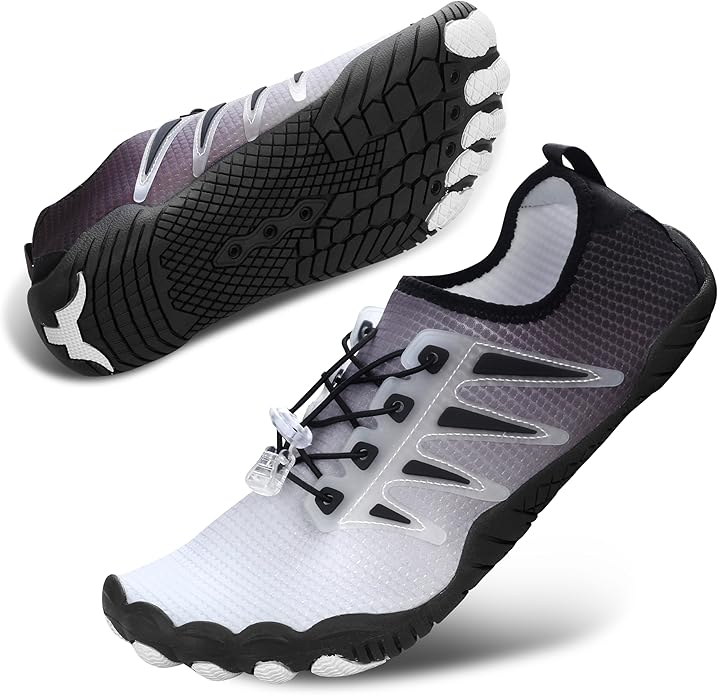 Water Shoes for Men Women, Quick-Dry Barefoot Aquashoes for Beach Swim, Water Sports Like Surf Kayak Yoga, Water Park
