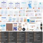 Comprehensive Premium 430 Piece Emergency First Aid Kit, Large Medical Kits for Home, Car, Camping, Travel, Hiking, Truck, Sports & Outdoor Emergencies, Businesses & Home Medical Supplies (Large)