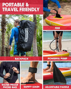 Bigfly Inflatable Stand Up Paddle Board 11’*34”*6”, Blow Up Paddle Board for Adults,with Detachable Fins, Pump, Floating Paddle, Safety Leash,Backpack