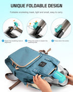 Greatever Full Face Snorkel Mask, Snorkeling Gear for Adults with Latest Dry Top Breathing System and Detachable Camera Mount, Foldable Snorkel Mask Adult, Snorkels Anti-Fog & Anti-Leak