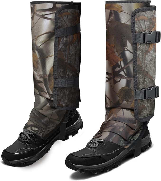 Snake Gaiters Leg Guards, Waterproof Snake Guards, Adjustable Snake Bite Protection for Lower Legs, Snake Chaps for Men&Women