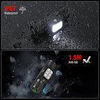 BORUIT HP360 Headlamp Rechargeable (Cob Red and Green) 7 Modes Super Bright Head Lamp,180°Angle Head Lights for Forehead, IP67 Waterproof Headlamps for Adults Outdoor Hunting Hard Hat Camping Hiking