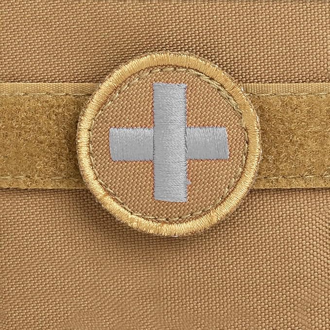 First Aid Molle Pouch - Heavy Duty IFAK Pouch - Empty Medical Pouch Ideal for Military Use EMTs Law Enforcement Camping and Hiking - Med Pouch for Optimal Organization