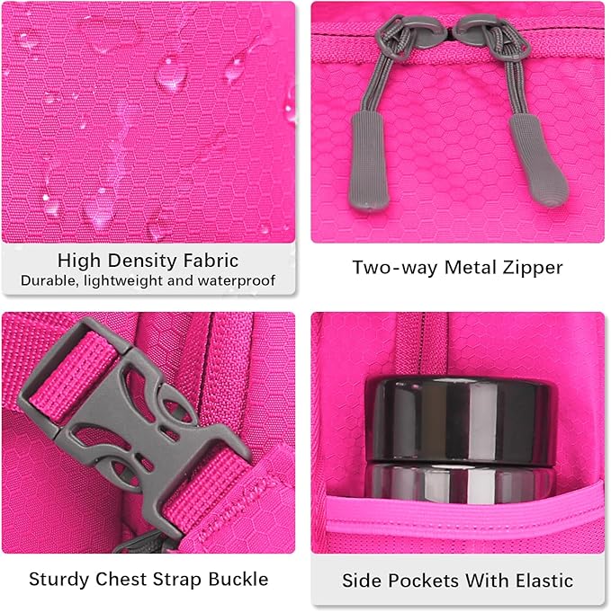 Hydration Backpack,Lightweight Hiking Backpack with 2L Water Bladder,Water Backpack for Biking, Running, Festival