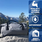 Malo'o Waterproof Dry Bag Duffel 40L/60L/100L, Roll Top Duffel Keeps Gear Dry for Kayaking, Rafting, Boating, Swimming, Camping, Hiking, Beach, Fishing - Internal & External Pockets and Molle Loops