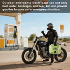 Collapsible 8L Water Storage Bag, BPA-Free Portable Folding Water Jug with Adjustable Faucet, Leakproof Emergency Water Bag for Camping, Hiking, Riding, Outdoor Sport (GREEN, 2)