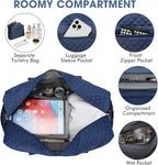 Large Women's Travel Duffel, Weekender with Shoe Compartment, Carry On Overnight Bag, Gym Duffel with Wet Pocket, Hospital Bags for Labor and Delivery - 3 PCS Set