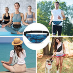 MAXTOP Large Crossbody Fanny Pack with 4-Zipper Pockets,Gifts for Enjoy Sports Festival Workout Traveling Running Casual Hands-Free Wallets Waist Pack Phone Bag Carrying All Phones
