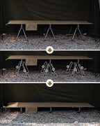 ONETIGRIS SUPRANUBIS Camping Cot, Height Adjustable with Cot Leg Extenders, Strong Support 330lbs, Lightweight Comfortable Folding Bed for Camping, Hiking, Travel, Truck, Beach, Office Nap