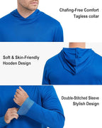 ProtectX High Visibility Sun Protection Lightweight Long Sleeve Hoodie, UPF 50+ Quick-Dry, SPF UV Shirt, Active Wear