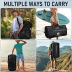 Waterproof Duffle Bag, Large Marine Dry Bags, Heavy Duty Adventure Travel Bag for Men and Women, Waterproof Duffel Backpack for Kayaking Boating Hiking Camping Vacation, 65L 110L 160L