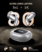 EUQQ AI Translation Earbuds, Language Translator Earbuds Real Time for 144 Languages,audifonos traductores inglés español,Bluetooth 5.4 LCD Touch Screen Earphones,Ideal for Travel Business Learning