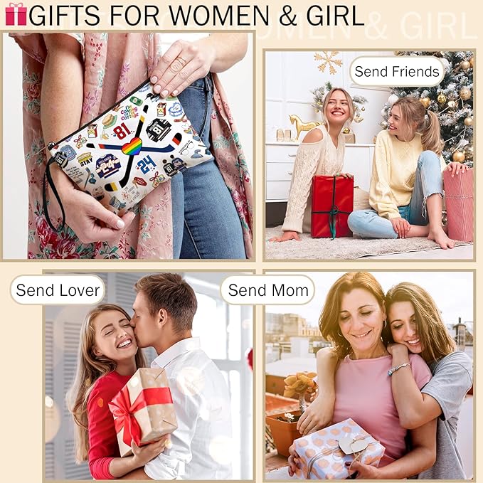 Heated Rivalry Merch Cosmetic Bag for Women, Travel Makeup Bag, Small Toiletry Organizer Pouch, Birthday Graduation Gifts for Mom Daughter BFF Sister Gift
