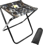 Camping Stool, Portable Folding Stool with Carry Bag, 12in Portable Folding Chair Collapsible Camp Stool Outdoor Footstool for Travel Walking Hiking Fishing Picnic Barbecue (Blue/Gray)