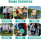 Collapsible Stool Thickened, Portable Foldable Chair, Retractable Stool for Fishing, Portable stools for Adults Hiking Tours, BBQ, Parties, Camping Stools Outdoor Activities
