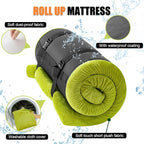 Sleeping Pad,3-inch Thick Memory Foam Camping Mattress,Portable Roll-Up Mat for Car/Tent/Floor/Cot/Travel,Comfortable Pad for Guests Sleepover