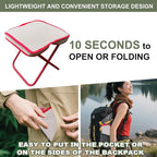 Mini Easy Carry Outdoor Chair – Compact Carry Chair for Camping, Hiking, Fishing, Gardening and Outdoor Use – Lightweight, Durable, Easy to Carry and Set Up (Khaki)