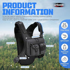 USA Original Patent Running Hydration Vest Backpack, Lightweight Chest Pack with 2.0L Water Bladder Bag Daypack for Hiking Running Cycling Race Marathon for Women Men