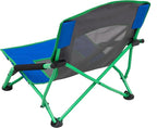 ALPS Mountaineering Rendezvous Low Camping Chairs for Adults with Arms, Cool Mesh Center, Powder Coated Steel Frame, Compact Folding Design and Carry Bag