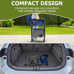 Folding Camping Chair, Heavy Duty Chairs for Adult, Directors Chair, Folding Beach Chair, Oversized Portable Camping Chair with Side Table and Cooler, 400lbs Capacity for Beach, Fishing, Trip, Picnic