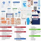 Premium 418-Piece First Aid Kits for Home, Car, Boat, Hiking & Outdoor Emergencies, Tear-Resistant Survival Kits for Business, Vehicle & School, All-in-One Waterproof Emergency Urgent Care Kit