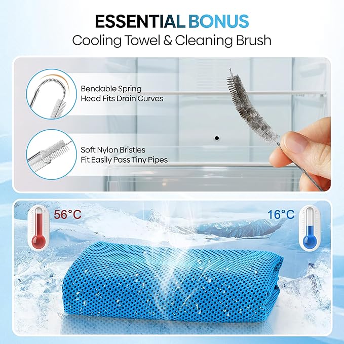 Running Vest for Women Men - Hydration Backpack with Cooling Towel & Tube Cleaner, 2.0L Water Bladder Bag, Lightweight Reflective Backpack for Hiking, Marathon & Trail Running Hydration Vest