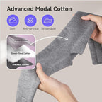 Umisleep Utral-Comfortable & Soft Sleep Mask, Light Blocking Modal Cotton Eye Mask for Sleeping, Adjustable Blindfold for Side Sleepers, Breathable Eye Covers with Wide Band for Women & Men (Grey)