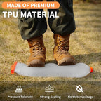 Water Bag 3L Compatible with Sawyer Squeeze Water Filter, Durable TPU Material, BPA & PVC Free Squeeze Pouch, Collapsible Hydration Canteens for Camping Hiking Cycling Fishing or Traveling