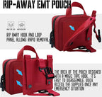 Upgrade Molle Rip Away Ifak Pouch, Tactical Small Belt First Aid Pouch Medical Utility EMT Pouch Only