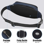 WATERFLY Fanny Pack Waist Bag: Small Hip Pouch Bum Bag Fannie Pack Phanny Fannypack Waistpack Bumbag Beltbag Sport Slim Fashionable for Jogging Hiking Hiker Woman Man