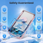 Portable Charger 40800mAh for iPhone with 2 Built-in Cable and iWatch Charger, 5-in-1 25W PD Fast Charging USB C Power Bank,QC4.0 LED Display Battery Pack for iPhone 16/15/14/13/12,Android,Apple Watch