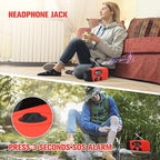 18500mWh/5000mAh Emergency Crank Weather Radio, iRonsnow NOAA/FM/AM Solar Radios, Portable Survival Radio with SOS, Earphone Jack, 1W 4 Modes LED Flashlight, Cell Phone Charger for Camping Hiking