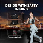 XBT Hydration Pack with 2L Water Bladder – Lightweight Running Vest for Men & Women – Adjustable, Breathable, Reflective Hydration Backpack for Hiking, Cycling, Trail Running,Marathon