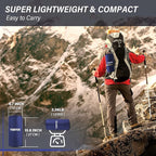 TOBTOS Inflatable Camping Sleeping Pad with Pillow, Thick 6 Inch Ultralight Sleeping Pad with Built-in Pump, Lightweight Sleeping Mat for Camping, Backpacking, Hiking, Tent (Blue)