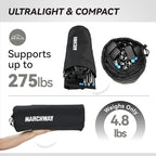 MARCHWAY Ultralight Folding Tent Camping Cot Bed, Portable Compact for Outdoor Travel, Base Camp, Hiking, Mountaineering, Lightweight Backpacking (Black)