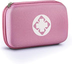 276PCS Small Travel First Aid Kit Supplies for Business, First Aid Emergency Set Backpacking Essentials Items Trauma Survival Kits for Outdoor Adventure, Pink AMORNING