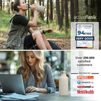 Stainless Steel Water Bottle with Straw, Infuser & 3 Lids: 18/32 OZ Leak-Proof Vacuum Insulated ACTIVE FLASK Drinking Bottles Hot Cold: Double Walled Outdoor Drink Thermo Mug Tea Coffee Sport Gym Bike