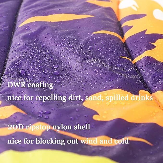 Camping Blanket, Puffy Waterproof Travel Blanket, Warm Cozy Picnic Blanket, for Outdoors, Travel, and Mountain.(Mountain, 78" x 56")