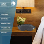 Lewis N. Clark Comfort Eye Mask + Sleep Aid to Block Light for Travel, Airplane, Hotel, Airport, Insomnia + Headache Relief with Adjustable Straps, 2 Pack, Blue