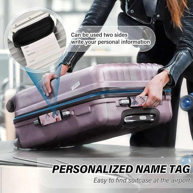 Pink Flag Bows Luggage Handle Wrap for Suitcase Luggage Tags Handle Covers Identifiers Soft Decorations Travel Accessories 2 Pack