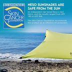 Neso Gigante - Portable Beach Tent - Ideal to Enjoy with Family and Friends - UPF 50+, Water-Resistant, and Lightweight - Lemon, 11' x 11'