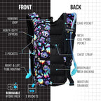 Sojourner Hydration Pack, Hydration Backpack - Water Backpack with 2l Hydration Bladder, Festival Essential - Rave Hydration Pack Hydropack Hydro for Hiking, Running, Biking, Festival Gear