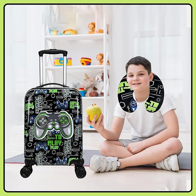 Kids Luggage Set 2 Piece 16'' Hardside Spinner Wheels Carry On Airline Approved