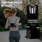 Hydration Running Vest with 1.5L Water Bladder for Hiking Backpack, Reflective Safety Vest for Men & Women, Lightweight Adjustable Marathon Gear for Trail Running