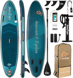 InnoExpo 11' Inflatable Stand Up Paddle Boards with Premium Accessories, Wide Stable SUP Paddle Board Design, Non-Slip Comfort Deck for Youth & Adults