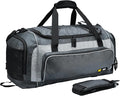 MIER Large Gym Bag for Men Sports Duffle Bag with Shoe Compartment 60L Lightweight Duffel Bags for Workout Fitness Travel