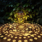 4 Pack Cardinal Solar Lanterns Outdoor Waterproof, Metal Hanging Lights Decorations for Garden Yard Lawn Patio, Cardinal Gifts for Women Mom Grandma Gardener for Mother'Day Christmas