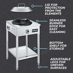 Concord Professional Vortex Burner Stainless Steel Commercial Wok Range Single Burner Outdoor Propane Stove. Great for Stir Fry, Outdoor Kitchen, Asian Cuisine
